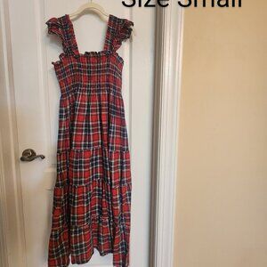 Size Small Hill House Home red tartan nap dress